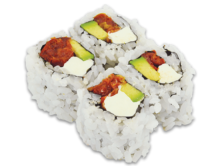 Semi Dried Tomato Avocado & Cream Cheese Roll